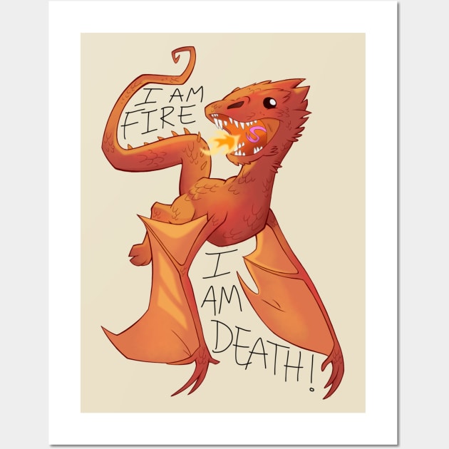 Baby Smaug (Light) Wall Art by jzanderk